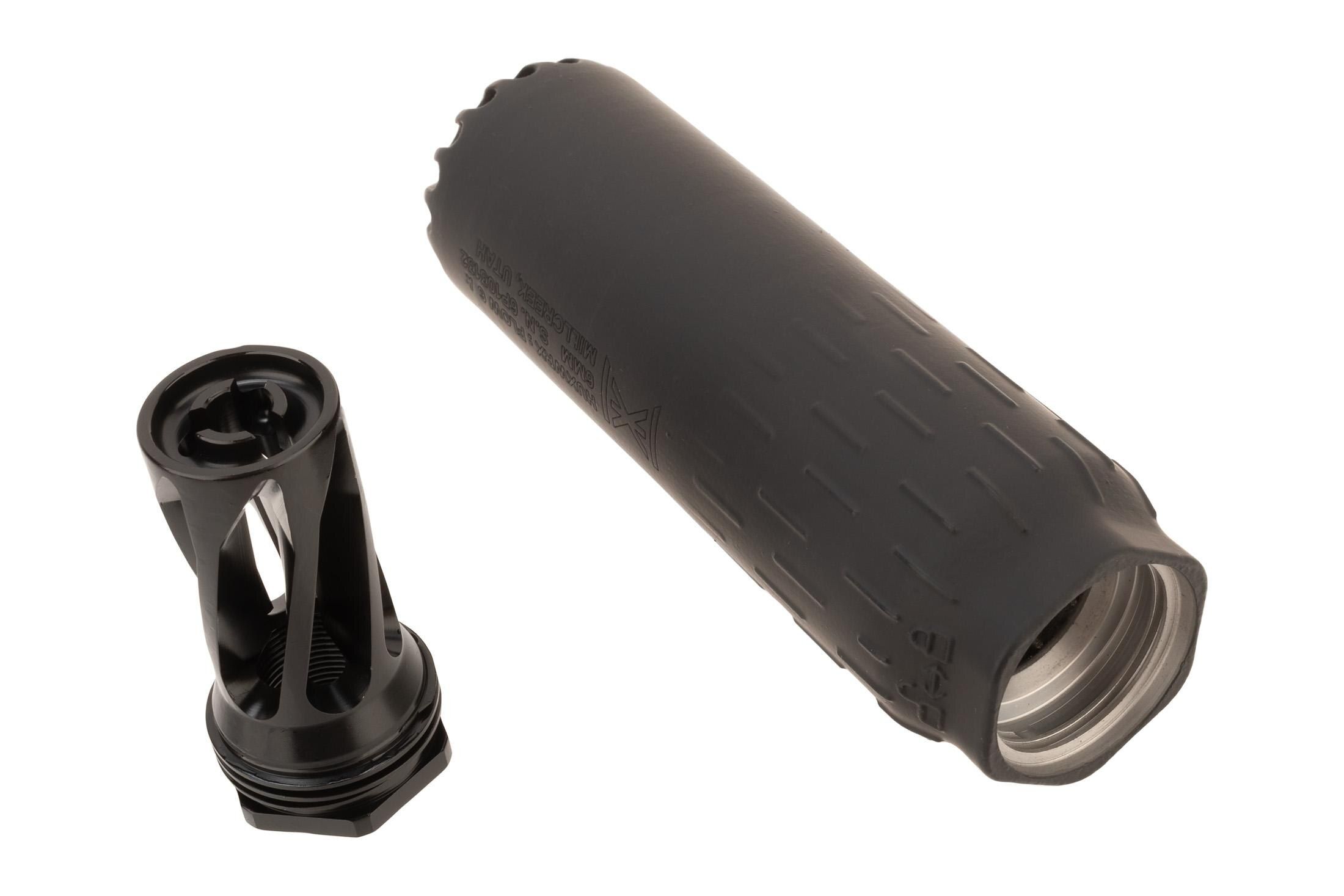 HUXWRX FLOW 6K Suppressor - Black + Flash Hider Kit